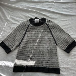 Club Monaco Charcoal and Black Turtleneck Sweater